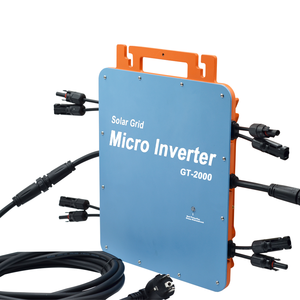 Orange Color 2000W <strong>110W</strong>/220V Holding VDE Certification IP67 Waterproof Micro Grid-connected MPPT Solar <strong>Inverter</strong> - Product Image 2