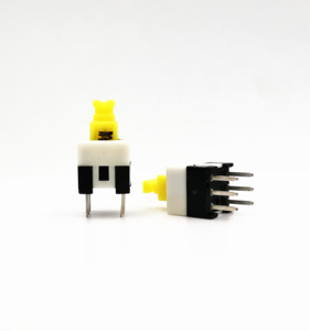 HCNHK 6pin non-latch 7x7 push button switch DPDT 7.0*7.0 millimetri buttonswitch - Product Image 6