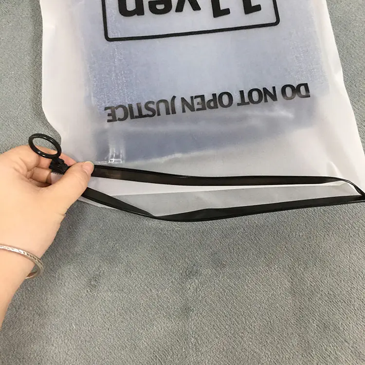 अनुकूलित कपड़े बैग पानी के सबूत पॉलिथीन छोटे ज़िप ताला बैग के लिए ज़िप ताला के साथ स्पष्ट पाली प्लास्टिक बैग परिधान