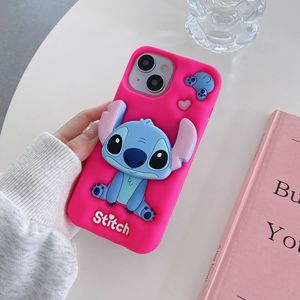 厂家直销定制适合iPhone 16卡通支架3D针脚手机壳15 Promax手机壳 - Product Image 3
