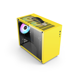 Hurricane Beast custodia portatile MATXConvenient piccolo Computer Desktop DIY Mini bianco ITX Desktop tipo C interfaccia giallo USB3.0 - Product Image 2