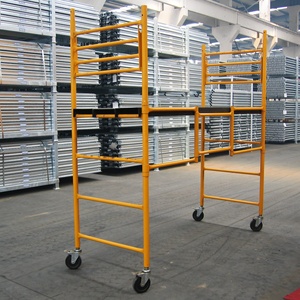 Suministro de fábrica, andamio plegable móvil multiusos de acero de fácil montaje de 6 pies, andamio de construcción con protector Drail Peri - Product Image 5