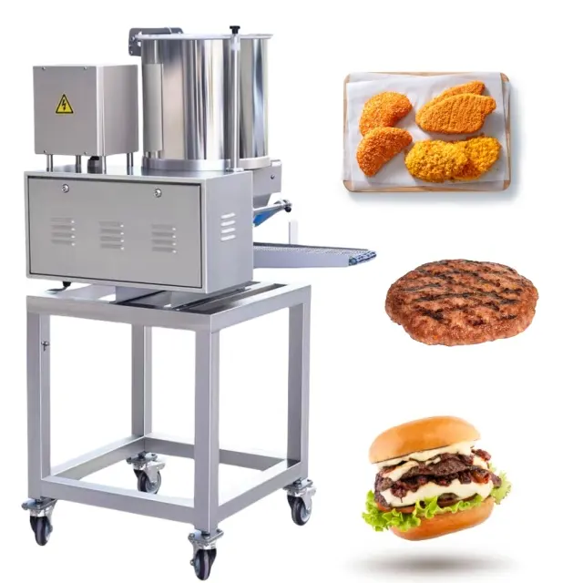 Automatische Aardappelrundvlees Kip Nugget Vorm Jamaikaanse Burger Vlees Patty Maker Hamburger Maken Machine Prijs
