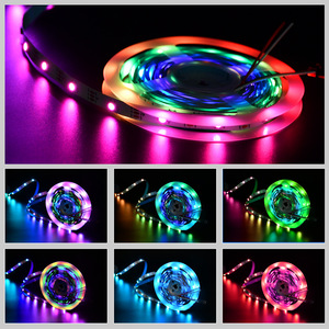 WS2812B Addressable Digital Pixel Magical Strip Light DC5V 10mm 30LEDs/meter Rgbic for Project Decoration