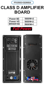PFA3002 + CQ260DA Circuito de salida digital profesional de clase D Módulo amplificador de potencia de 1 en 2 salidas y 2 canales para altavoz activo - Product Image 3