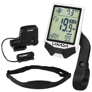 <strong>Cycle</strong> <strong>Wireless</strong> <strong>Computer</strong> <strong>with</strong> Heart Rate Sensor Multifunctional Rainproof <strong>Cycle</strong> <strong>Computer</strong> <strong>with</strong> Backlight LCD - Product Image 1