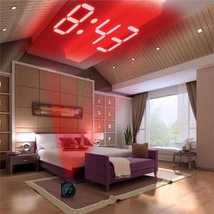 เทอร์โมมิเตอร์หน้าจอ LED แสดงเวลา,นาฬิกาปลุกดิจิทัล K1411ปฏิทินที่ชาร์จ USB นาฬิกาตั้งโต๊ะ