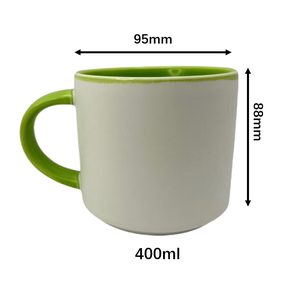 แก้วมักเซรามิกหูจับสีแก้วกาแฟปรับแต่งโลโก้ได้พิมพ์ลายข้อความ