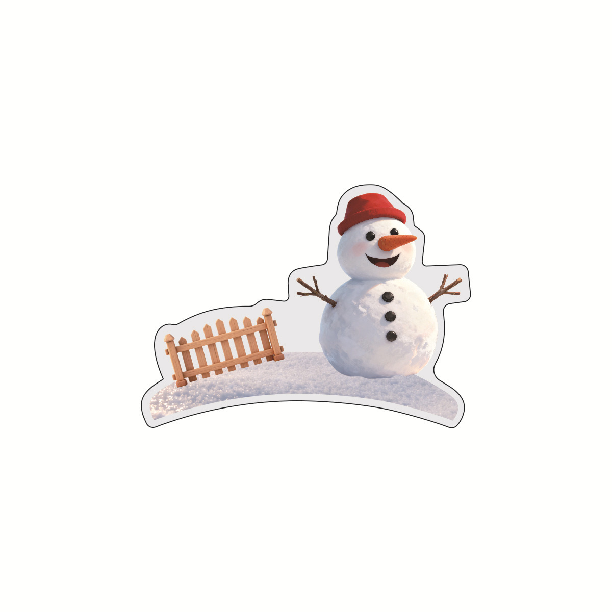 Bonhomme de neige style 4