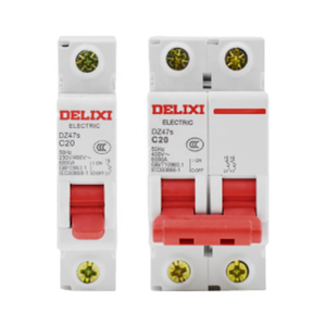 Delixi Dz47s serisi 2P bakır Din ray monte MCB devre kesici C63A 2P Rccb 1000V anma gerilimi LI koruma için - Product Image 6