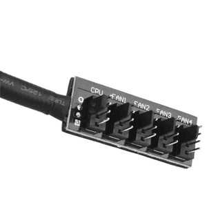 Computer PC Desktop CPU Chassis Fan 4PIN PWM HUB 1:5 3pin 4pin connettore ventola interfaccia espansa a 5 Bit connettore - Product Image 4