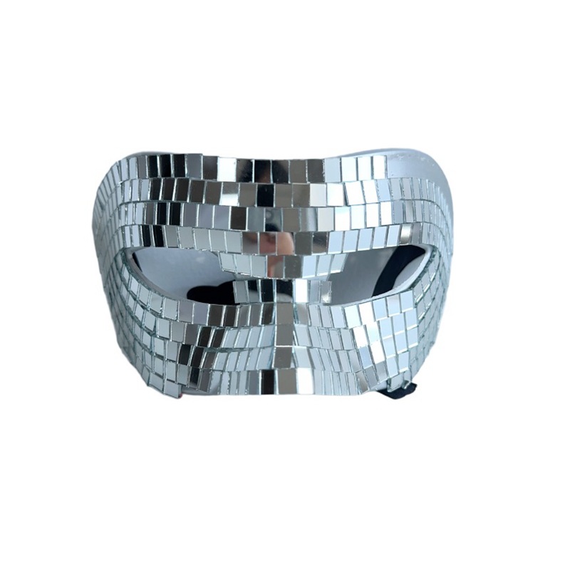 argent-Masque demi-visage