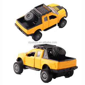 1:32 Raptor Pickup alaşım Diecast kamyon modeli simüle Metal döküm araba modeli oyuncak çocuklar için - Product Image 3