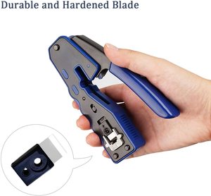 Eazy คีมตัดลวด CAT5E CAT6, คีมตัดลวด EZ PASS Through Network toolkits RJ45 CRIMPING TOOL - Product Image 4