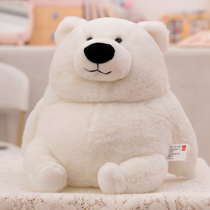 Ursos de pelúcia kawaii, atacado, brinquedo gordo panda, animais de pelúcia, polar branco