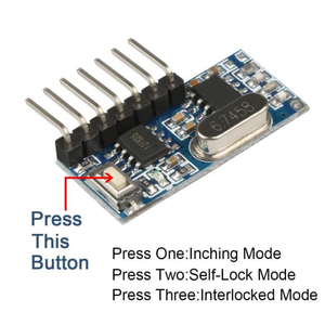433mhz RF Wireless Receiver Learning Code Decoder 4 Channel Module Encoding EV1527 Remote Control