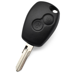 2 düğmeler yedek araba anahtarı boş kesilmemiş VAC102 Blade oto Fobs kılıf için r-enault Megane Modus Clio 3 Kangoo Twingo Logan - Product Image 1
