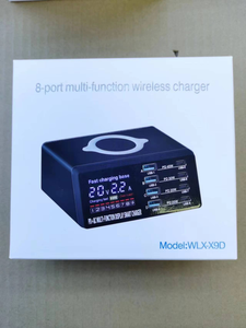 Hızlı şarj 3.0 8-Port 100W hızlı şarj adaptörü kablosuz şarj istasyonu PD USB C hızlı telefon şarj çok-girişli şarj cihazı - Product Image 5