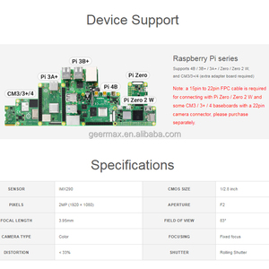 <strong>Raspberry</strong> <strong>Pi</strong> 4B 3B+ 3A+ Zero 2 W CM3 CM3+ CM4 Waveshare IMX290-83 <strong>IR</strong>-CUT <strong>Camera</strong> 2MP Module Starlight <strong>Camera</strong> Sensor Fixed-Focus