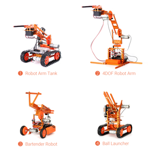 Robot Storm 12 in 1 STEAM Roboterarm Greifer Kit Bildung & Maker Boards Produkt Roboter Kits Programmierung Roboter Spielzeug APP Control