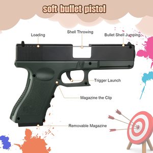 大人のためのシューティングゲームおもちゃの銃子供ソフト弾丸ブラスター銃ピストルフォームダーツジャンプイジェクトマグ屋内屋外遊びおもちゃ