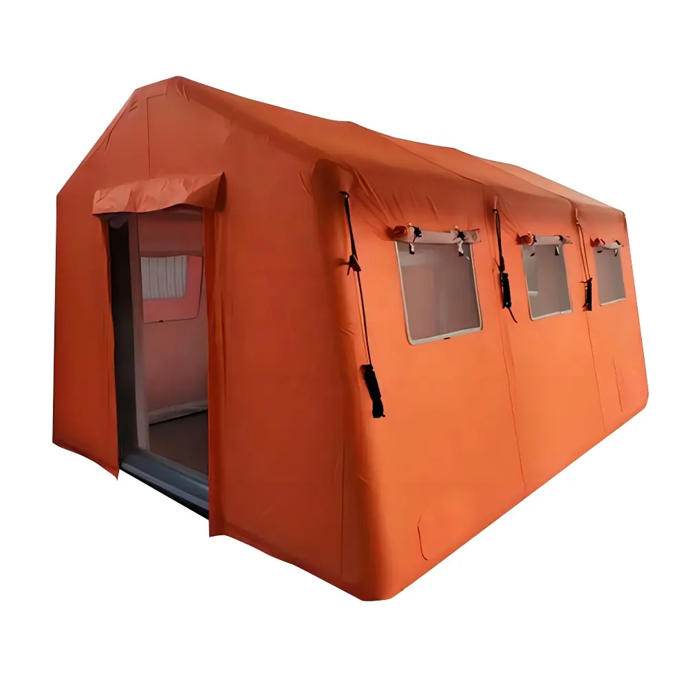 Herrwell Inflatable rescue tent for hard climatic condition inflatable shelters rapid deployment temporary emergency air shelter