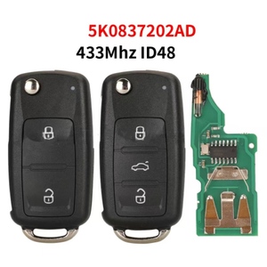 For V-olkswagen Flip Remote Car <strong>Key</strong> with 2B 3B 433Mhz ID48 Chip <strong>Key</strong> for Models Amarok Beetle Golf Mk6 Jetta Polo 5K0837202AD - Product Image 2