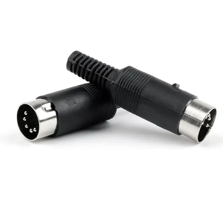 10 pz/lotto a 13 Pin DIN inserto maschio connettore per saldatura Audio AV presa Jack presa con manico a molla