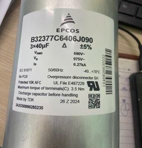 EPCOS电容器，适用于ul认证的690-975V 3*40uf 50hz 60hz 6.27ka B32377C6406J090 EPCOS中的所有类型电容器 - Product Image 2