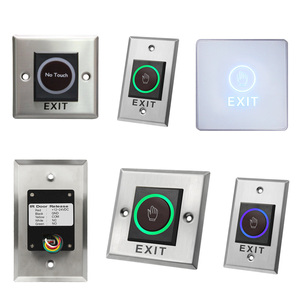 Metal NO Touch <strong>Exit</strong> <strong>Button</strong> Door <strong>Open</strong> <strong>Push</strong> <strong>Button</strong> Switches 12V/24V Embedded Mounting Access Control Wireless Remote <strong>Exit</strong> <strong>Button</strong> - Product Image 6