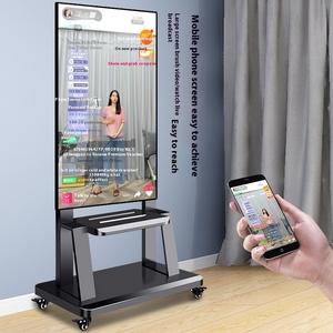 TV Mobile Cart Horizontal and Vertical Screen Rotating Live Streaming <strong>Stand</strong> Suitable for 32-65 Inches - Product Image 2
