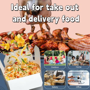 Caja personalizada de tacos de pollo para restaurante, contenedor de Pasta para llevar, caja de entrega de comida para llevar, Doner taza de arroz frito, caja de fideos de papel Kraft - Product Image 5