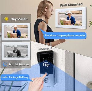 Open 2 Door 4 Wire Video Intercom Kit Video Door Phone Intercom System para la seguridad del hogar