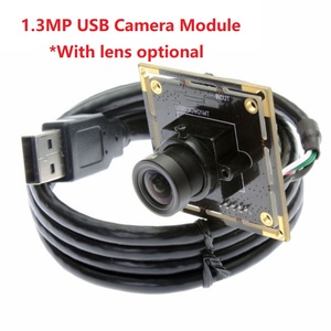 ELP 1.3MP Cámara de poca luz Aptina AR00130 HD Sensor de imagen a color Mini Cámara UVC USB para Raspberry Pi, Lunix,Android