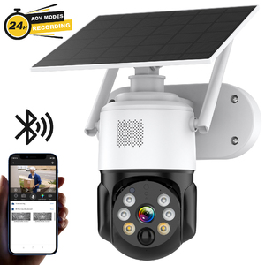 Sistema de cámara de seguridad para el hogar sin cables con luz negra Solar Ip Cam Aov Cámara para exteriores Cámara DE SEGURIDAD Record 24/7 Cámara solar - Product Image 1