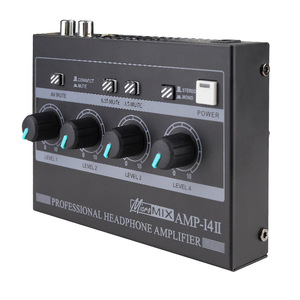 High Quality Professional 4 Channel Stereo Headphone Amplifier Hifi <strong>Amp</strong> <strong>Mixer</strong> With in Ear Monitor and Equalizer - Product Image 1