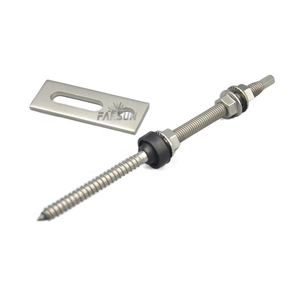 مسامير تعليق معدنية للأسقف من FarSun تعمل بالطاقة الشمسية 304 مسامير خشبية مضفرة - Product Image 1