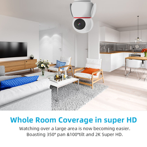 สมาร์ท 2MP HD WiFi กล้อง IP การมองเห็นได้ในเวลากลางคืน AI ติดตามการรักษาความปลอดภัยของทารกเครือข่าย WiFi กล้องพี่เลี้ยงพร้อมการตรวจจับการร้องไห้ - Product Image 5