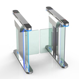 Edificio per uffici ingresso cancello barriera pedonale riconoscimento del volto di controllo di accesso cancello di velocità in vetro tornello - Product Image 1