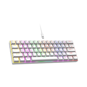 61-Keys有線メカニカルゲーム用キーボードバックライト付きLEDコンピュータPC標準キーボード - Product Image 1