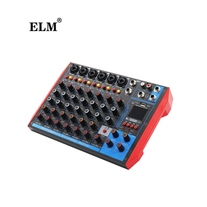 Consola de mezcla de 8 canales con interfaz de Audio Usb, mezclador de audio digital + 48v /BT/USB/MP3, grabación de música, DJ, espectáculo en vivo, karaoke