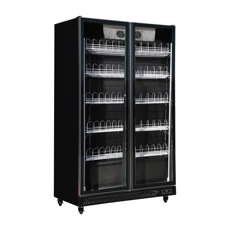 शीतल पेय पेय प्रदर्शन के लिए वाणिज्यिक कूलर फ्रिज फिनिशिंग दोषरहित फ्रिज रेफ्रिजरेटर