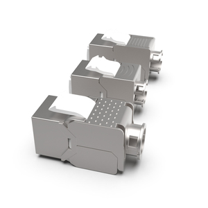 Enmane <strong>Different</strong> Size Keystone Jack Cat6A SFTP Tool-less RJ45 Female Connector Module FTP <strong>Type</strong> - Product Image 5