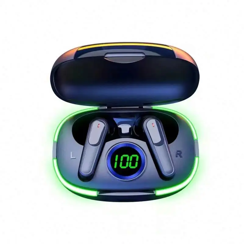 Pro80 TWS Earbud Nirkabel Kontrol Sentuh Headphone BT 5.1 Earphone Olahraga Earbud Headset Gaming Musik LED