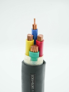 中国4コア150mm 185mm2 240mm2 3 + 1銅Xlpe高品質スチールワイヤーマルチコア装甲ケーブル - Product Image 3