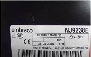 R22 Embraco Compressor NJ9226E NJ9232E NJ9238E for Refrigerator - Product Image 5