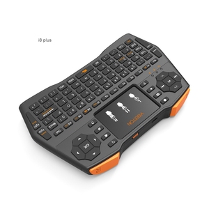 I8 Plus Mini 2.4G Teclado retroiluminado sem fio Handheld Air Mouse Gamer Controle remoto para TV Box Mini PC Russo Espanhol