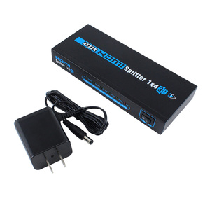 Suministro directo de fábrica 4K @ 60Hz para HDMI 4K 1,4 V 1x4 Video Splitter 18Gbps 2 vías 1 entrada 4 salida divisores y convertidores