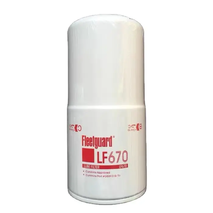 Filtro de aceite de motor Cummins LF670 Fleetguard LF777