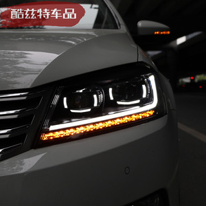 AKD ไฟหน้ารถสำหรับ VW Passat B7,เลนส์โปรเจคเตอร์ LED 2012-2015 Magotan สัญญาณไฟไดนามิก DRL อุปกรณ์ตกแต่งรถยนต์ - Product Image 2